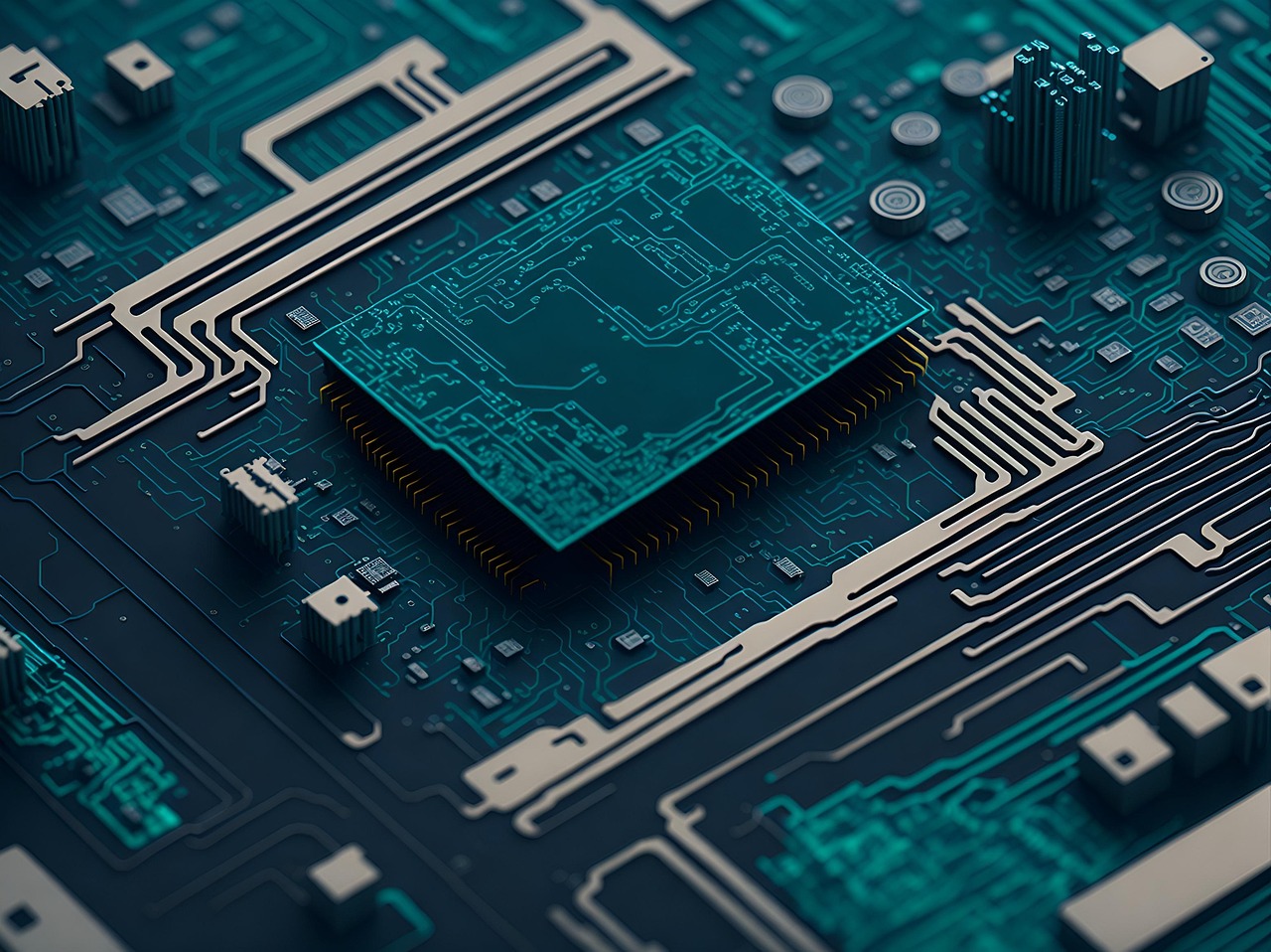 Fond d'écran généré par IA, technologie, moderne, futuriste, numérique, données, arrière-plan